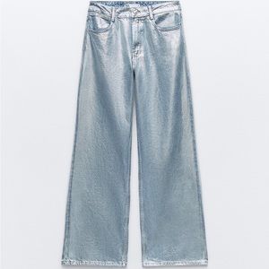 Zara metallic jeans